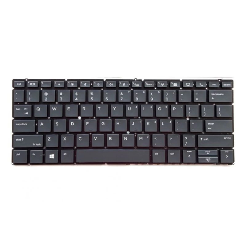 Laptop Keyboard Replaced US Layout Keypad with Backlight for hp