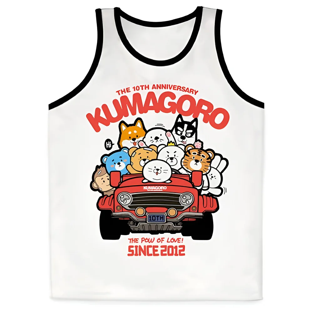 

Limited Edition KUMAGORO Families Tank Tops, Gym Bear Gay Sleeveless Singlet Men's Undershirt Fitness Muscle Vest M L XL XXL 3XL