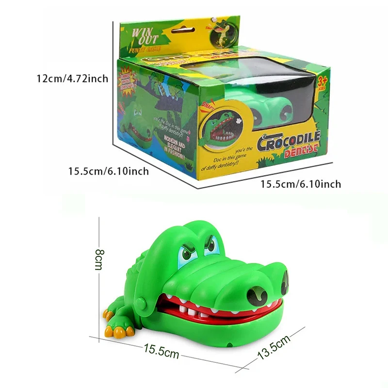 Crocodile Teeth Bite Finger Toys Multiplayer Gaming Party Prank Props Hand-biting Trick Decompression Holiday Parent-child Gift crocodile toys,prank toys,stress relief toys,parent child interactive toy