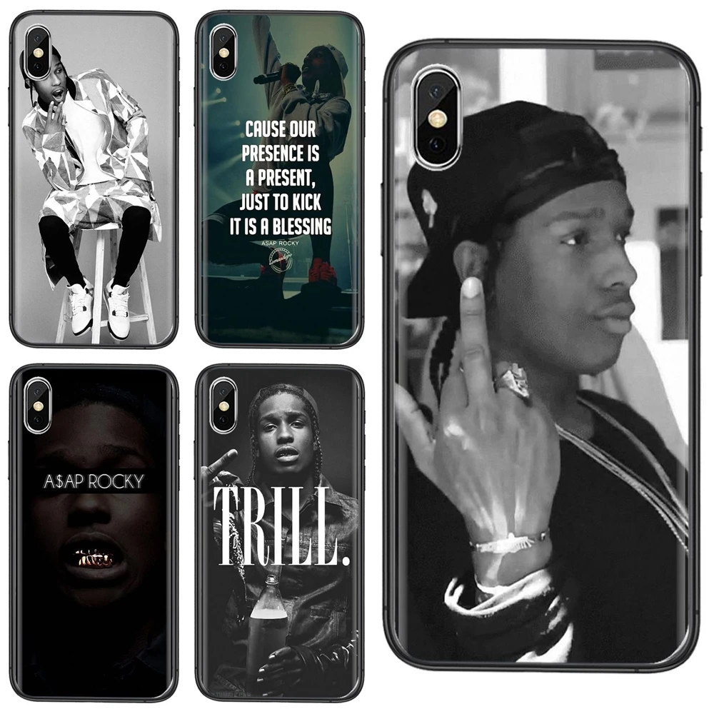 Rocky-super-c-rapper-a $ ap-rocky-как можно скорее для Xiaomi Redmi 9 8 7 K40 9A 9C Pro Plus Nfc K30 K20 черный Etui