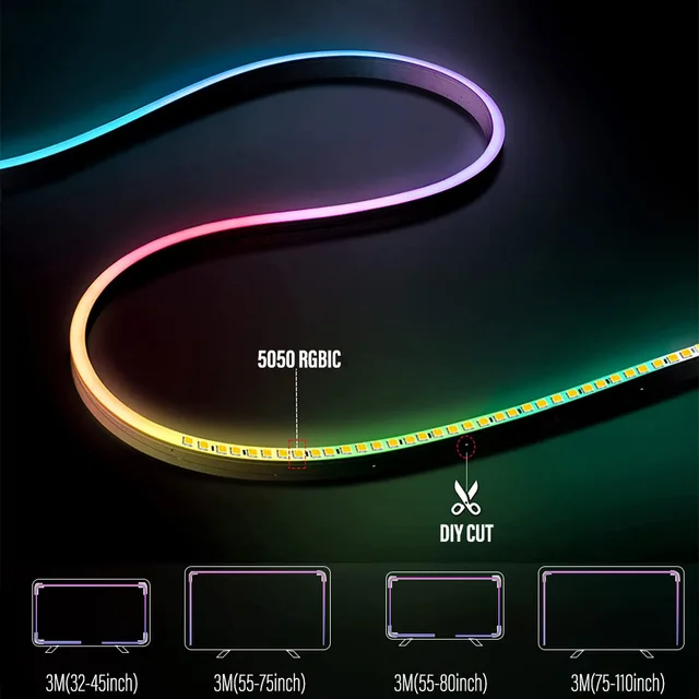 ARVOSTO RGBIC Neon Light with WIFI