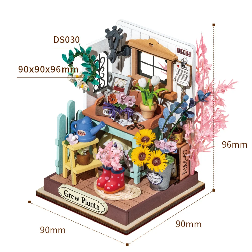 Robotime Rolife Miniature Dollhouse DIY Wooden House Little&Warm Space II  Birthday Xmas Gifts 3D Toys For Kids Girls DS028-DS030 - AliExpress