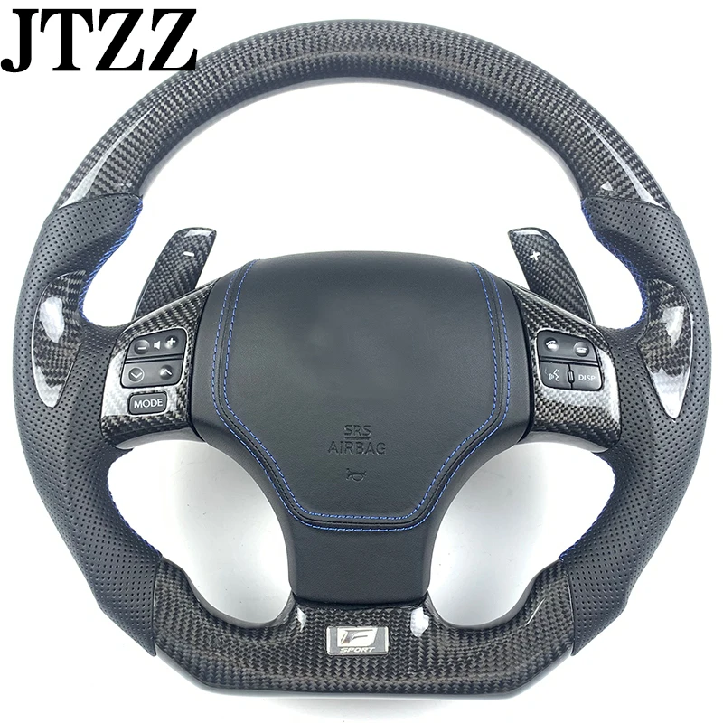 

FOR Lexus ISF IS250 IS300 IS350 Steering Wheel Carbon Fiber Custom Car Interior 2006 2007 2008 2009 2011 2012 2013