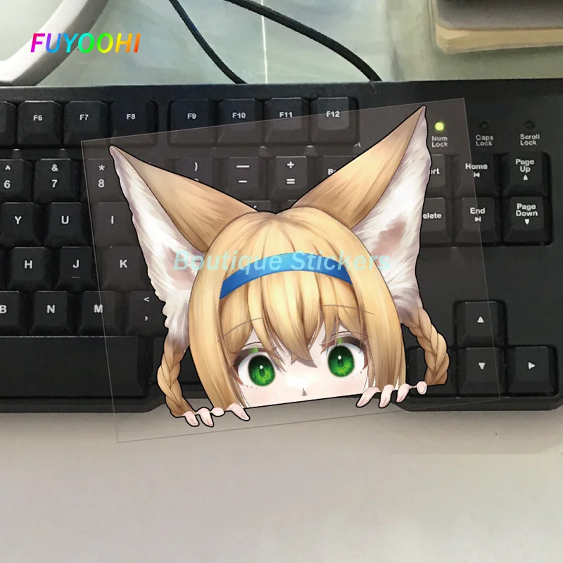 

FUYOOHI внешняя/защитная бутиковая наклейка, милые и красивые аниме граффити, красивые зеленые водонепроницаемые автомобильные наклейки