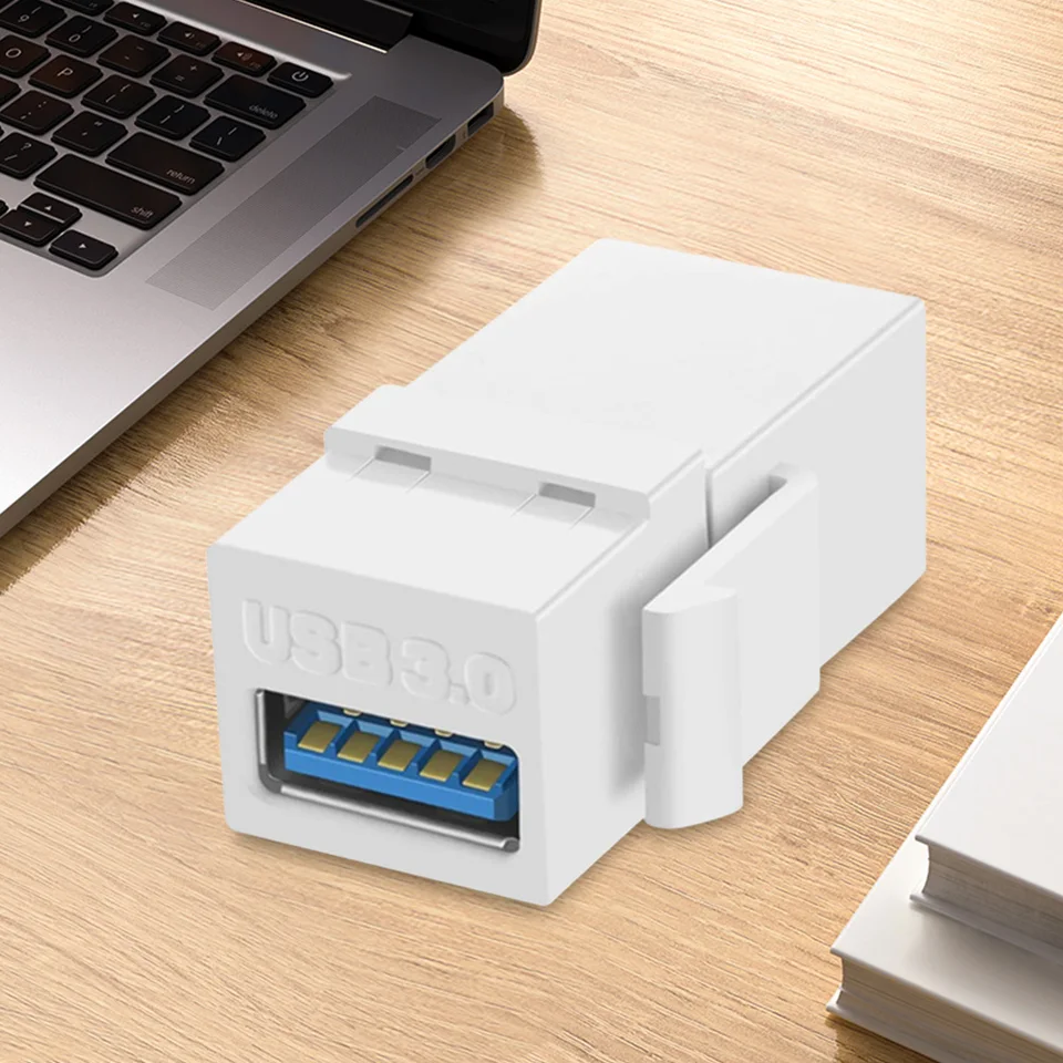 USB 3.0 Keystone Jack Socket Adapter Easy Install