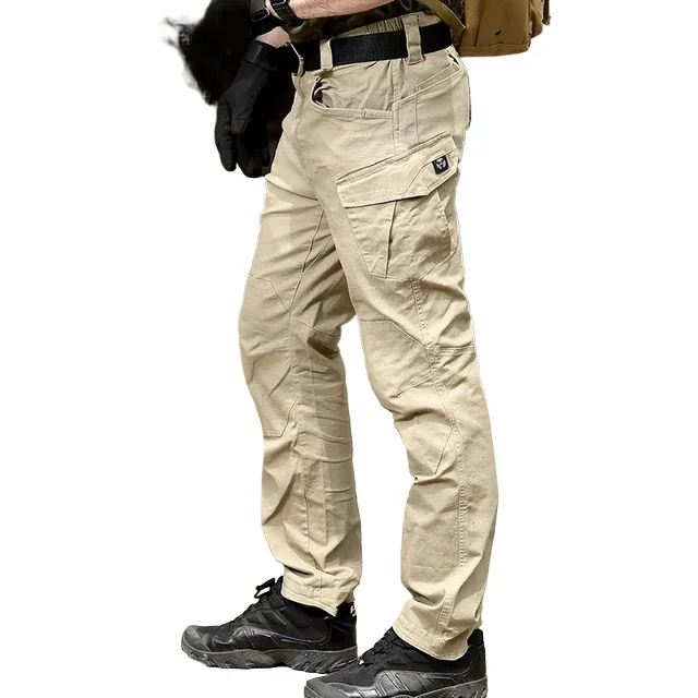 Men's M3 Waterproof Tactical Hunting Pants Special Hiking Cargo Pants Multi Pocket Rip-stop Cotton Long Trousers 2XL