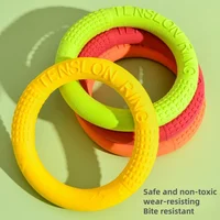 1 PC TPR Dog Toy Large Dog Interactive Ring Pulling Ring Dog Ring Teeth Grinding Durable Pet Dog Teeth Grinding Floating Toy 1