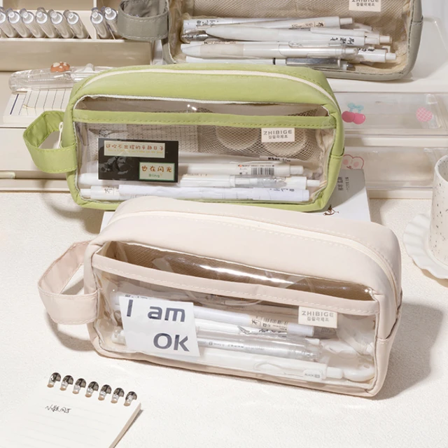 Transparent Large Capacity Pencil Case