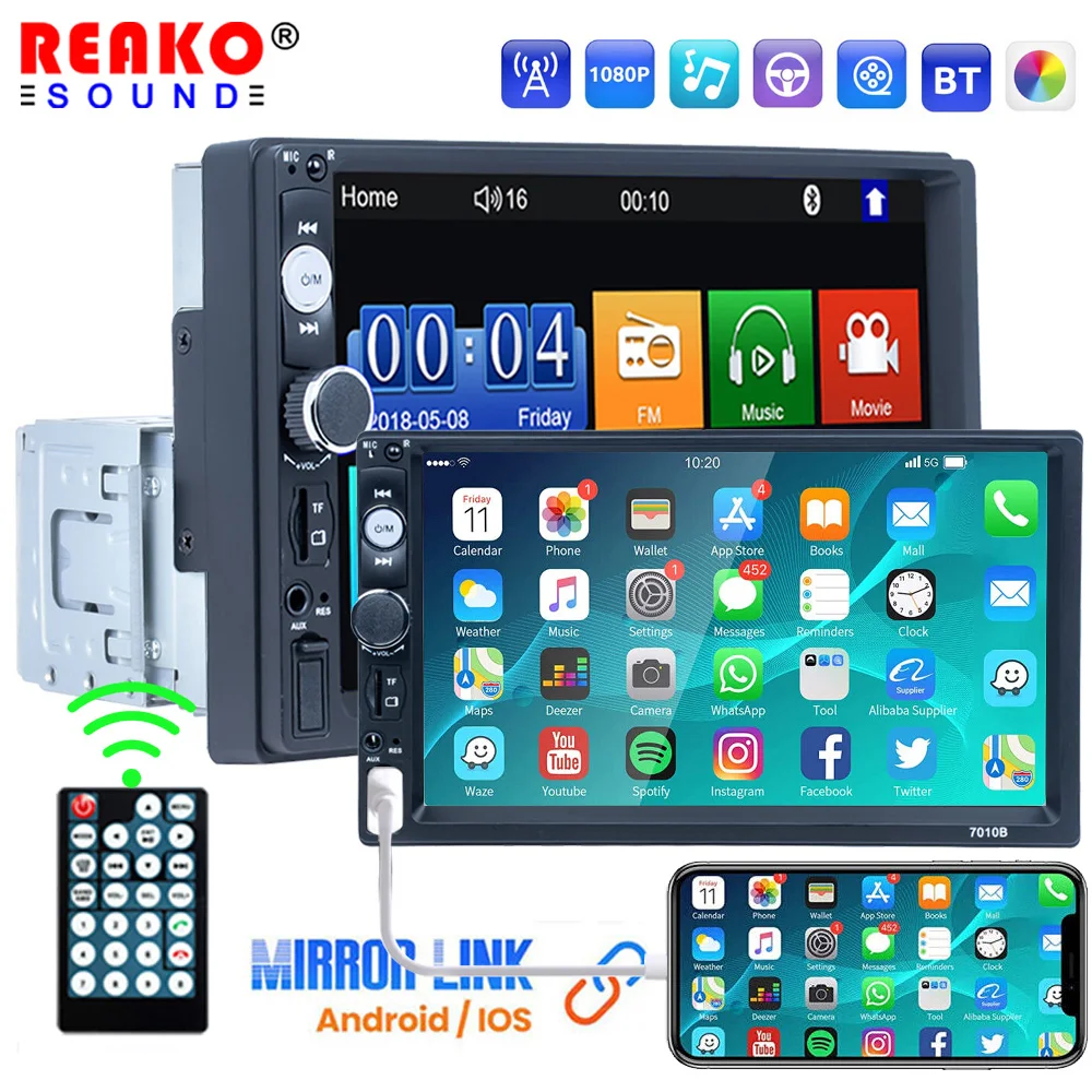 Reakosound 7010b 2 Din Multimedia Player 7mirror Link Autoradio 2