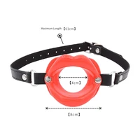 Silikon Oral Fixierung Lippen Ring Silikon O-Ring Offener Mund Knebel für Paare Sex Spielzeug BDSM Bondage Zurückhaltung Lippen form Sexshop 5