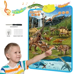 Interactive Educational Wall Chart for Toddlers: Talking ABCs, Music, and Numbers (Dinosaur)