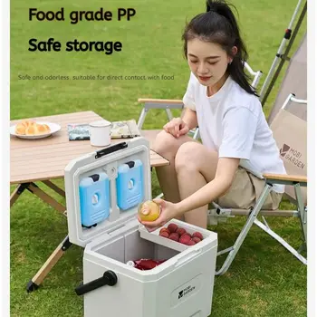MOBI GARDEN Outdoor Portable Camping Picnic Cooler Food Grade PP Liner Outdoor Portable Mini Fridge Wear Resistant Shockproof 1