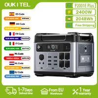 OUKITEL P2001E PLUS centrale électrique Portable 2400W générateur solaire 2048Wh Lifepo4 batterie maison sauvegarde Camping en plein air puissance Mobile 1