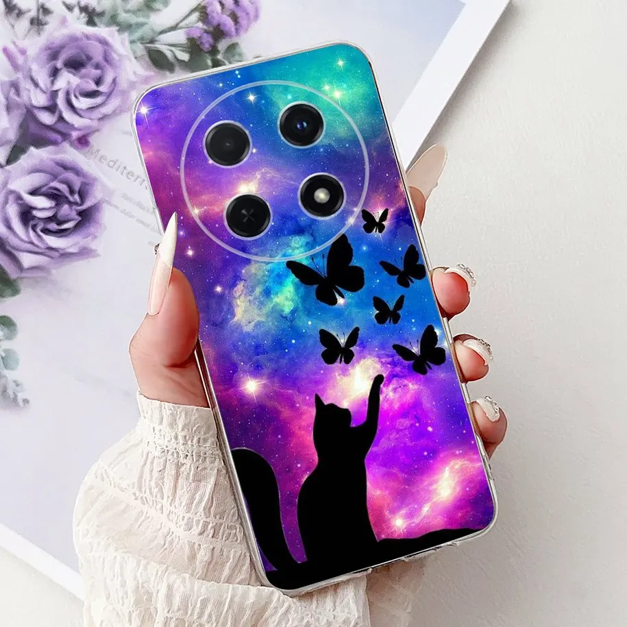 Cute Cartoon Cat Marble Soft Silicone Case - 2025 Edition
