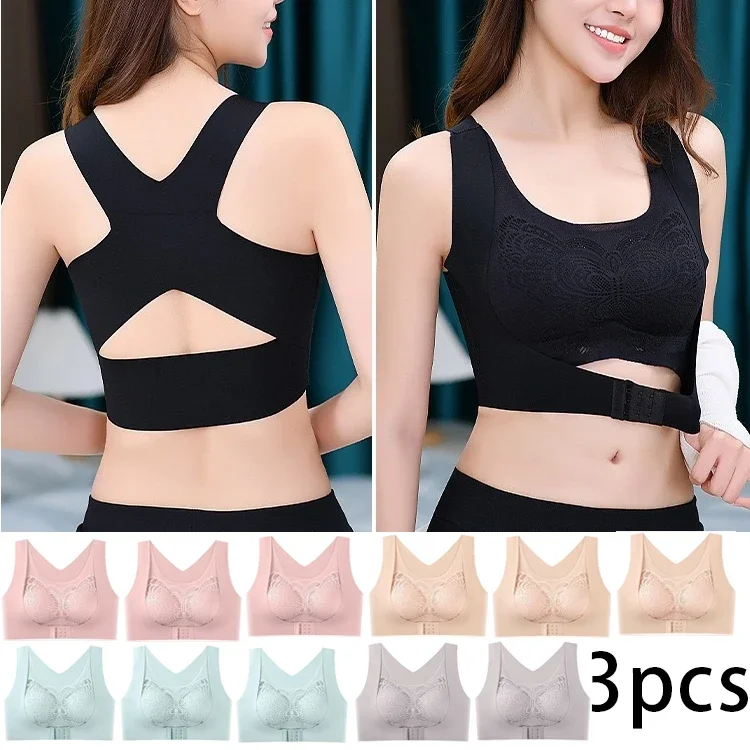 6 Pieces Large Cotton Steel Rimless Bra main image 0