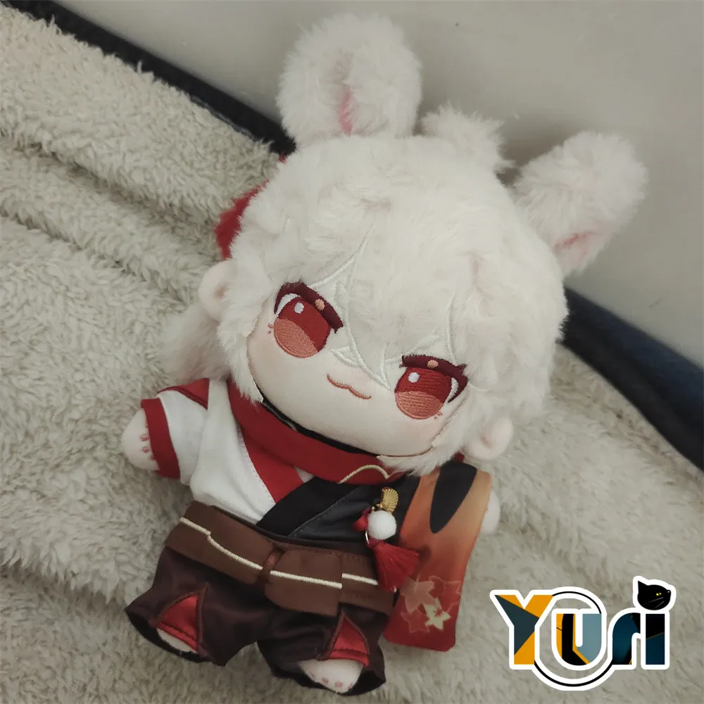 

Game Genshin Impact Kaedehara Kazuha Rabbit Fur Fat Body 20cm Plush Doll With Clothes Costume Outfit Toy Anime Cute Cosplay C XM