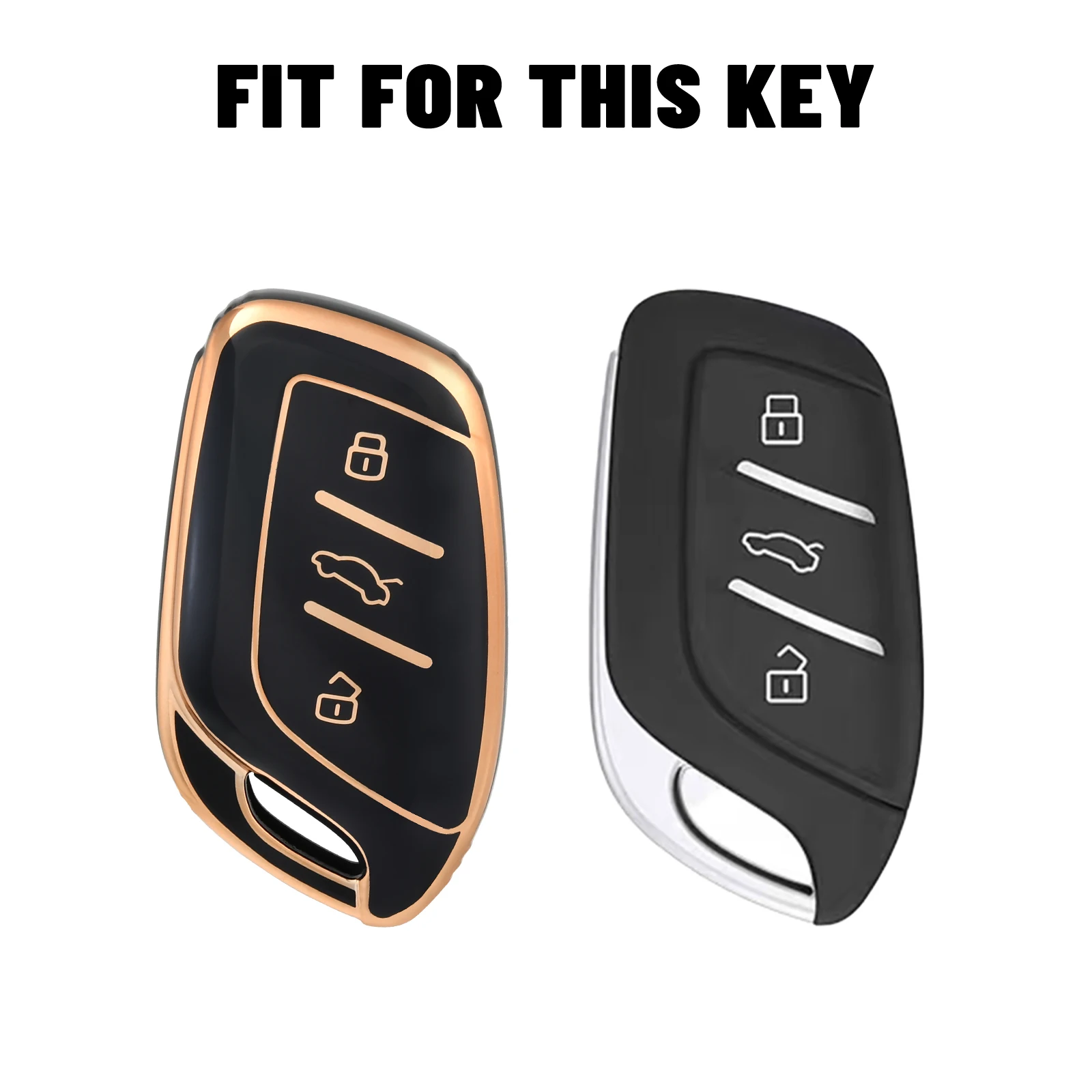 Premium Car Key Cover - Elegant Fob Key Case