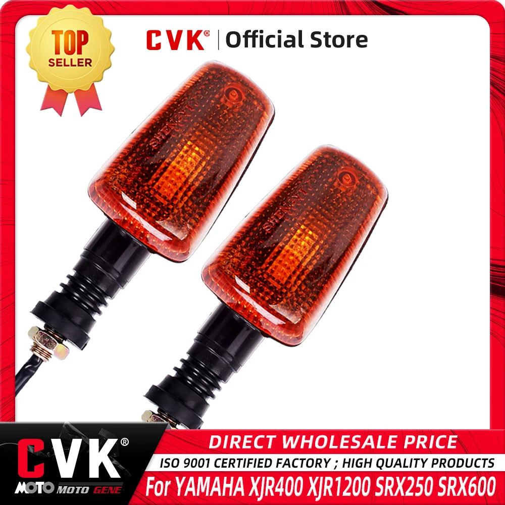 CVK 2pcs Left Right steering lamp Cornering Turn Signals Indicator Light Front Rear For YAMAHA XJR400 XJR1200 SRX250 SRX600