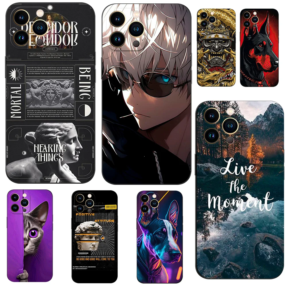 Per Iphone 13 Custodia Per Iphone 13 Mini Iphone 13 Pro Max Custodia Iphone13 Iphone13Pro 13Pro Custodia In Tpu Nero Snake Ghost Funny