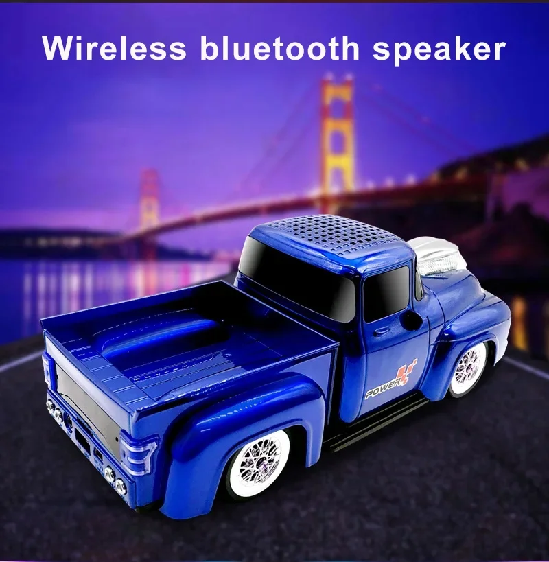 Classic Wireless Bluetooth Speaker with Subwoofer High Fidelity Stereo Surround Portable Soundbox Support TF Card FM Radio USB
