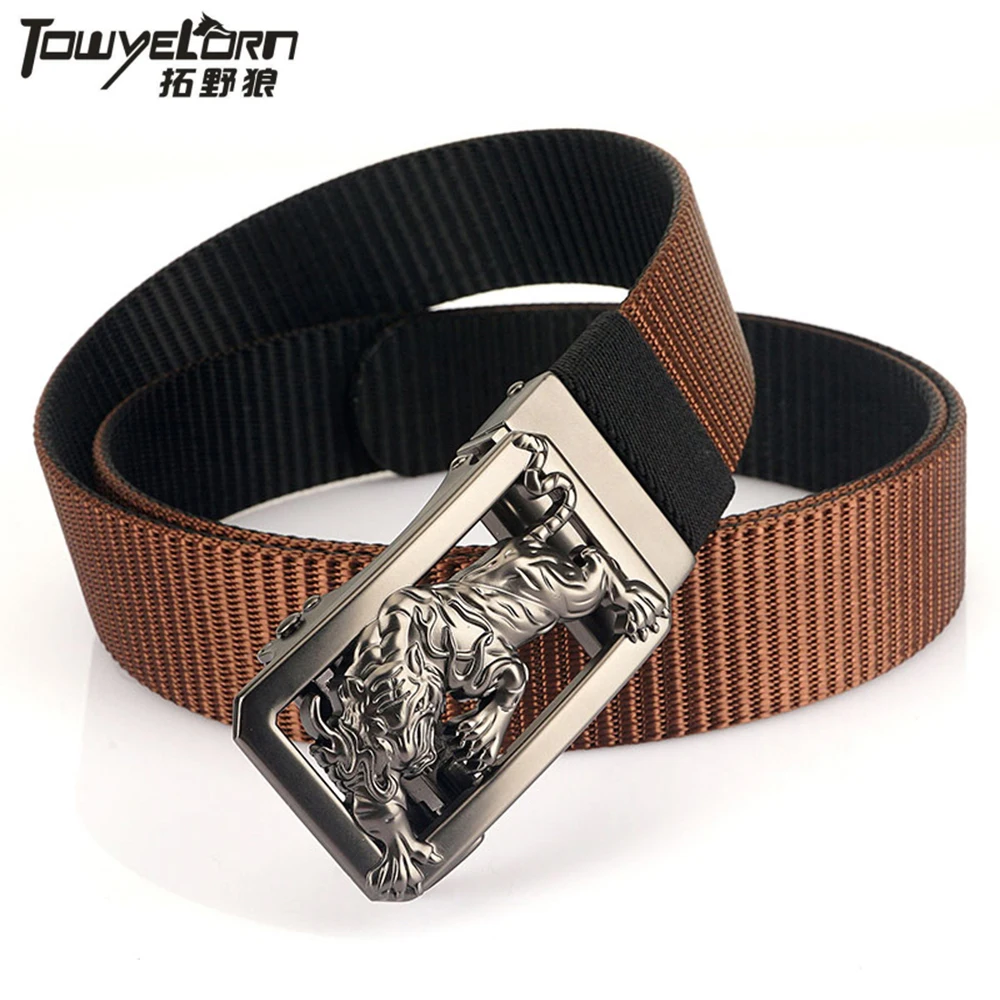 

TOWYELORN New Tactical Belt Nylon Military Army belt Outdoor Metal Buckle Police Heavy Duty men's Training Hunting Belt