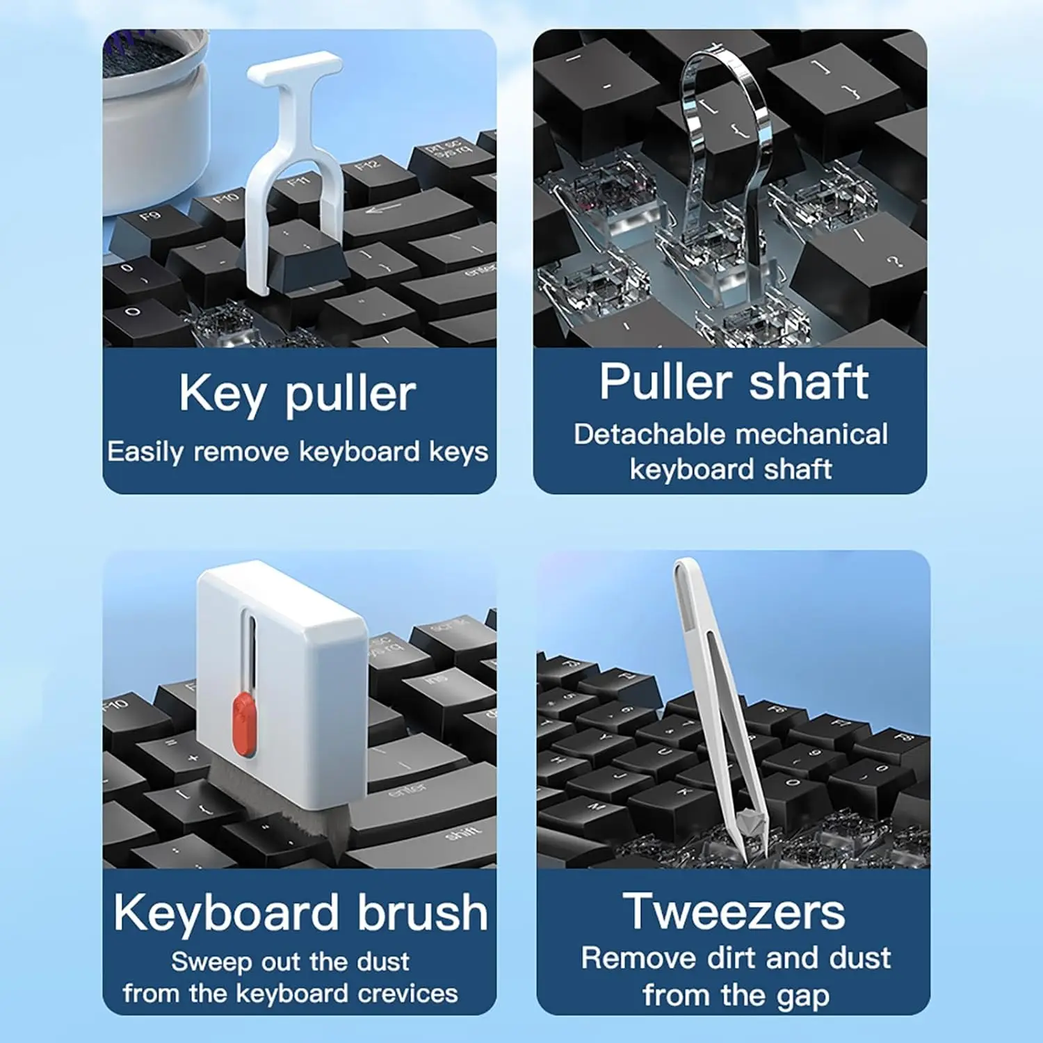 32-in-1 Keyboard Cleaning Kit For MacBook Laptop Computer Multi-Device Cleaner For Mobile Phones Airpod Earphones Camera Lens 3