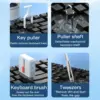 32-in-1 Keyboard Cleaning Kit For MacBook Laptop Computer Multi-Device Cleaner For Mobile Phones Airpod Earphones Camera Lens 3
