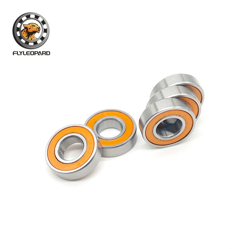 오렌지 고무 밀봉 미니어처 딥 그루브 볼 베어링 10개 6900 RS 6900-2RS 고품질 10x22x6 mm ABEC-7 625 695 2RS