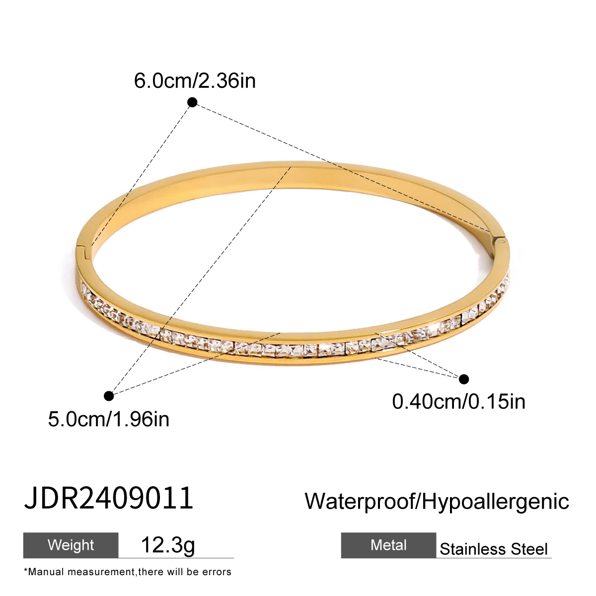 Uworld Caitlyn الحد الأدنى الزركون سوار نجمة مشبك...