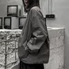 ZZ127 Spring and Autumn Semi-zipper Jacket 2024 New Thin Casual Jacket Pullover Loose and Thin Stand-up Collar Top 5