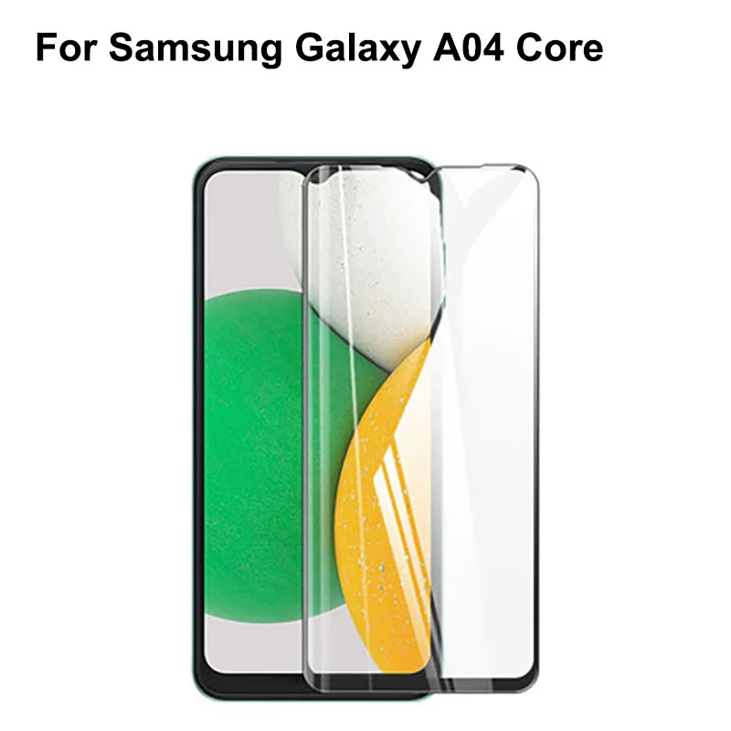 2 Pezzi Per Samsung Galaxy A04 Core Glass Temperato Full Cover Pellicola Salvaschermo In Vetro Temperato Per Samsung Galaxy A 04 Core