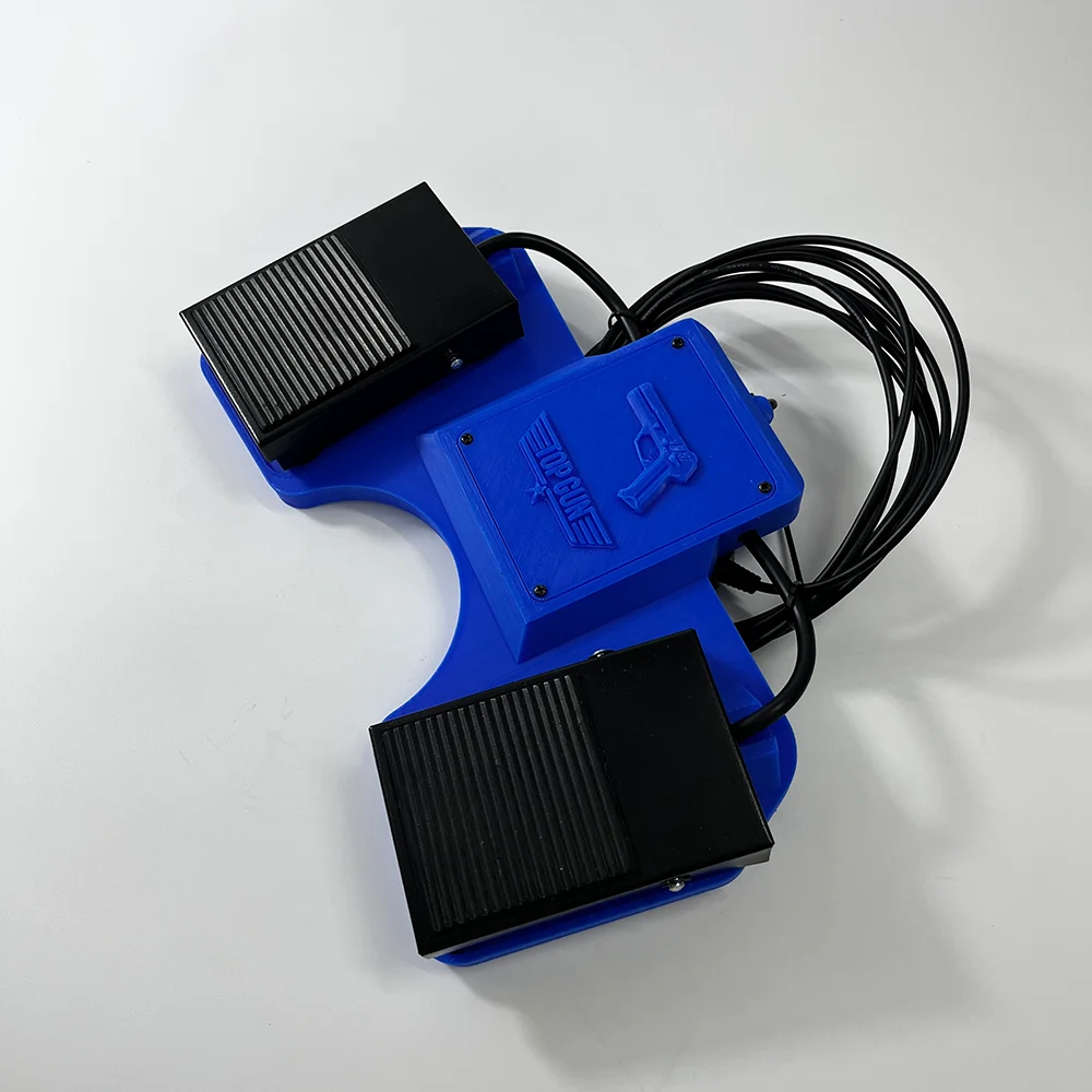 컴퓨터 라이트 건 슈팅 게임 USB 페달 3D 프린팅 다기능 아케이드 게임 버튼 대체품