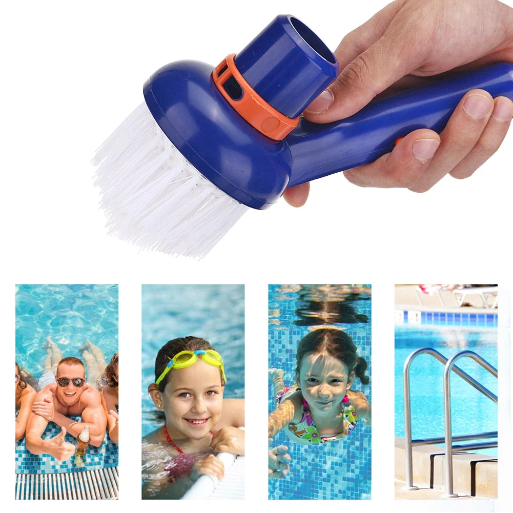 Swimming Pool Corner Vacuum Brush Spas Hot Tubs Cleaning Brushes Nylon Bristles Frame Net Skimmer Cleaner Pool Brush