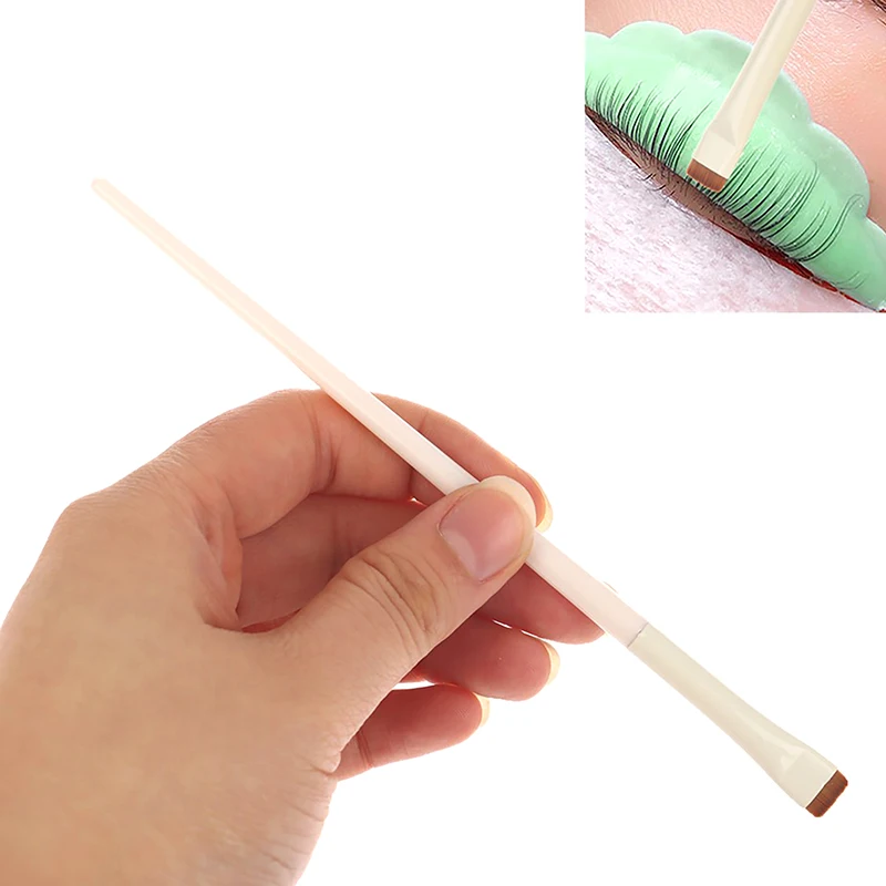 1pcs 플랫 헤드 펌 브러쉬 속눈썹 스타일링 브러쉬 라미네이션 속눈썹 분리 도구 속눈썹 연장 훈련 래쉬 리프트 도구