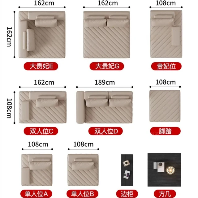 Modern luxury leather L shaped sofa corner living room sofas and seating combination couch comfortable lazy couchs furniture 5