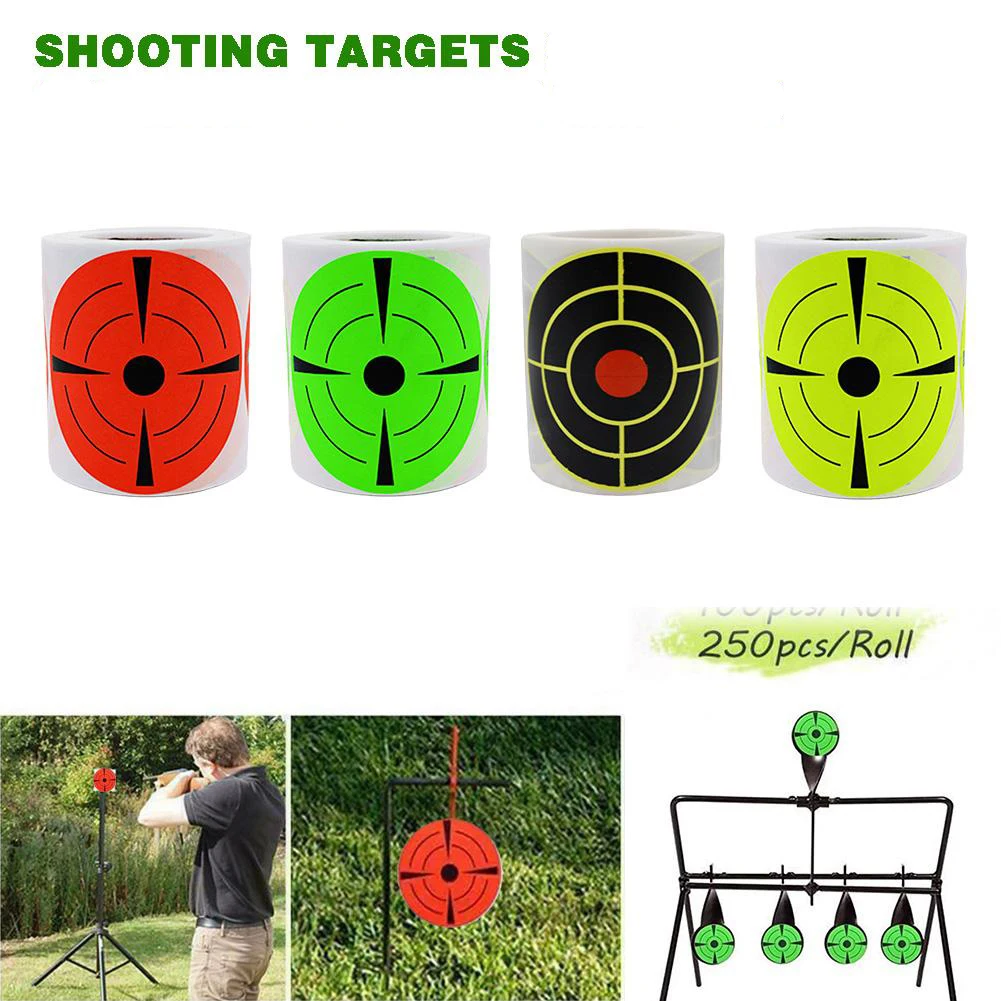 

200Pcs Fluorescent Shooting Target Spots Self Adhesive Shooting Targets Stickers Reactive Targets Pasters For Shooting Practice