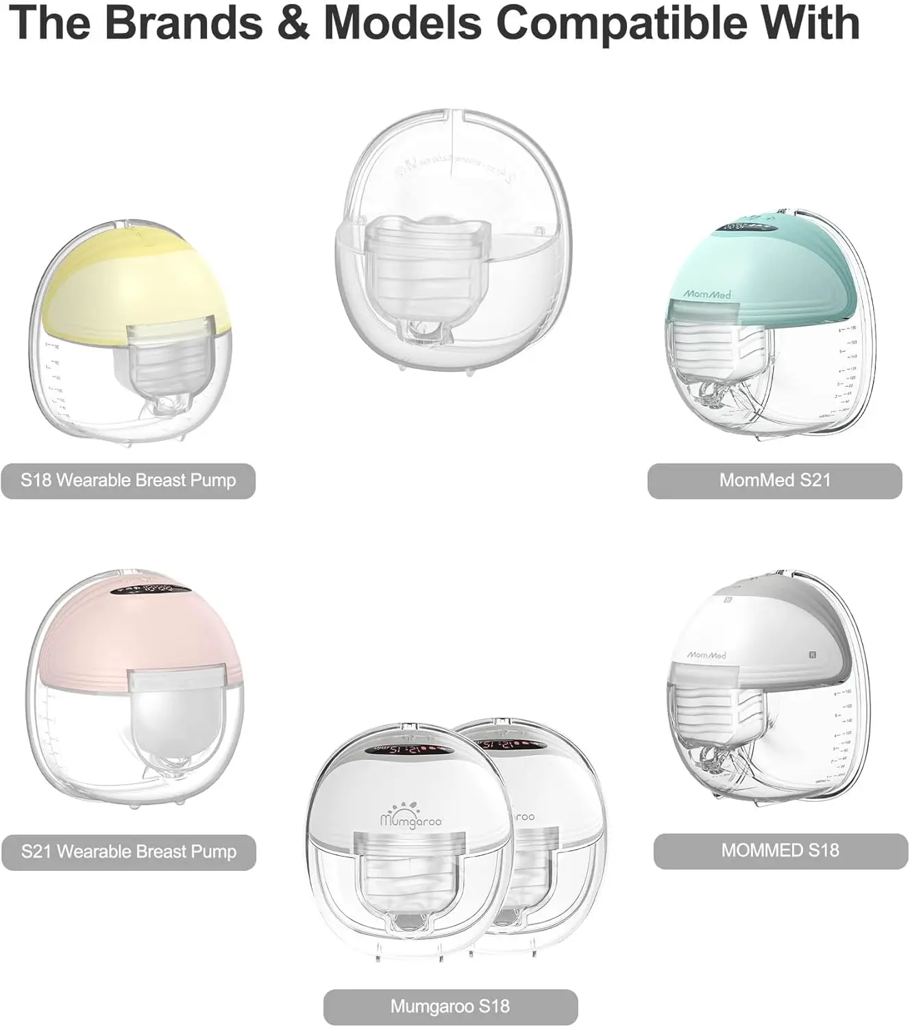 Wearable Breast Pump Accessories Replacement Parts Duckbill Valve Compatible with S18 S21