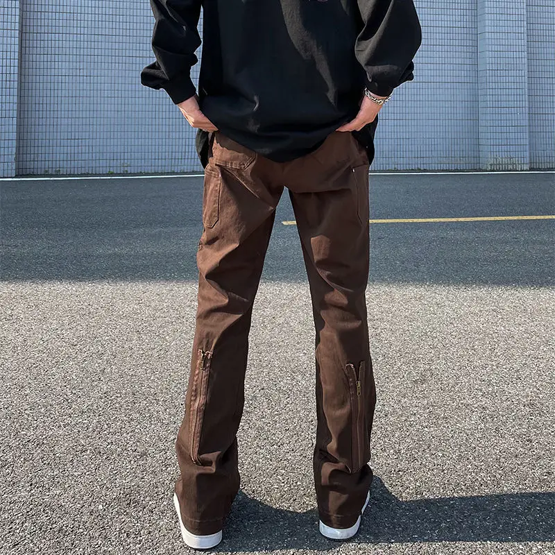 

2023 мужские брюки-карго, облегающие тактические хлопковые комбинезоны, боевые свободные брюки-слаксы, мужские прямые рабочие брюки B103