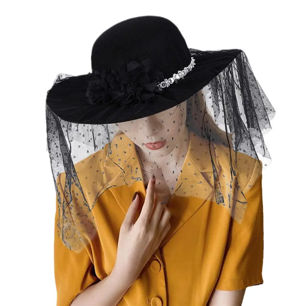 Feather Floral Vintage Felt Hat