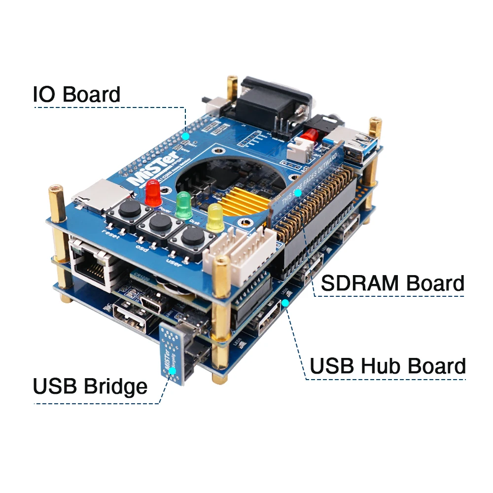 Motherboard Accessories De10 Nano Fpga Mister Mister Fpga Io Board