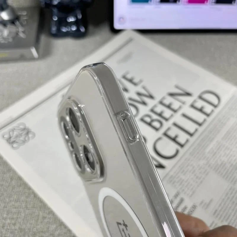 Luxury Transparent HD Clear MagSafe-Compatible Hard Case