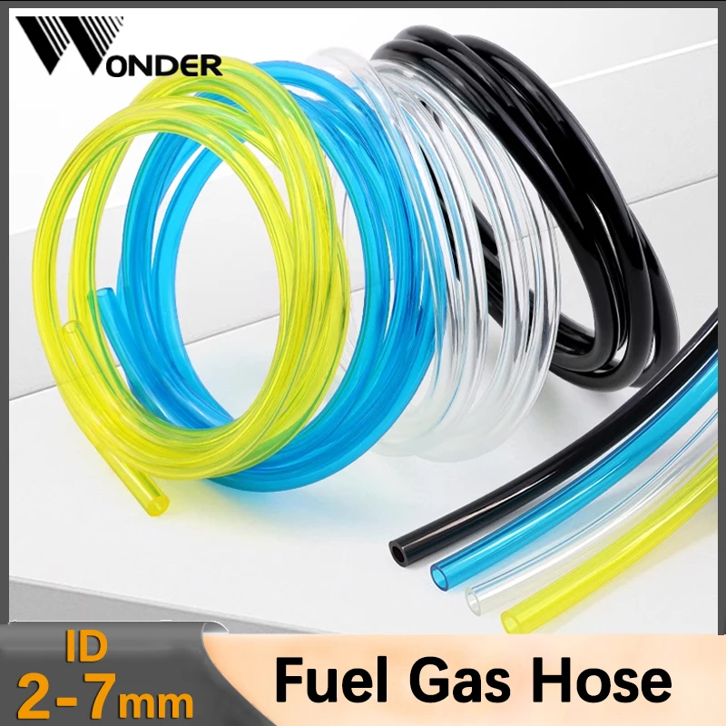 1-20M Fuel Gas Hose String Tube Trimmer Chainsaw Blower Tools Oil fuel pipe Yellow/Transparent/Black/Blue fuel hose,fuel gas hose