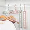 1/2pcs Magic Multi-port Support Hangers for Clothes Drying Rack Multifunction Plastic Clothes Rack Drying Hanger Storage Hangers 6