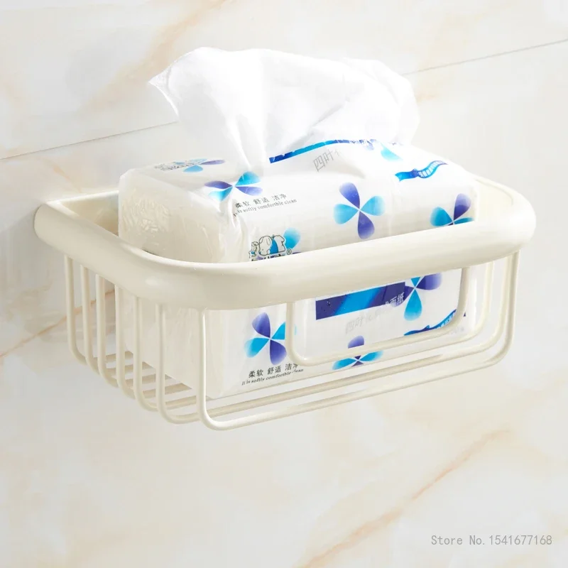 Golden Paper Towel Basket, Creative Bathroom Tissue Box, European Antique Copper Rack, Bathroom Accessories, 1Pc