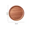 Ebony Heart-shaped Tray Tea Fruit Solid Wood Coffee Cake Tray Wooden Tea Tray 5