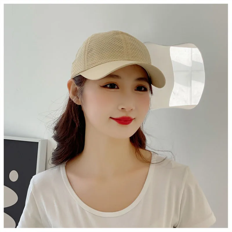 Men Women Mesh Moisture-Waging Quick Dry Baseball Cap Male Summer Female Originality Adjustable Breathable Sun Visor Fishing Hat images - 6