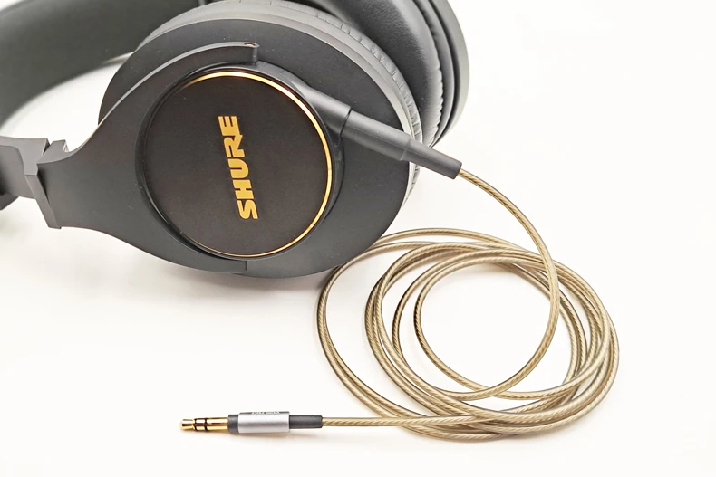 For Philips Headset SHP9000 SHP8900 SHP895 SRH440 SRH840 SRH840A SRH440A 940 750DJ Replaceable Silver Plated Cable