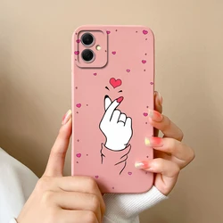 Love Heart Shockproof Non-Slip Silicone Liquid Fashion Back Cover for Samsung Galaxy A05/A05S (TYP1)