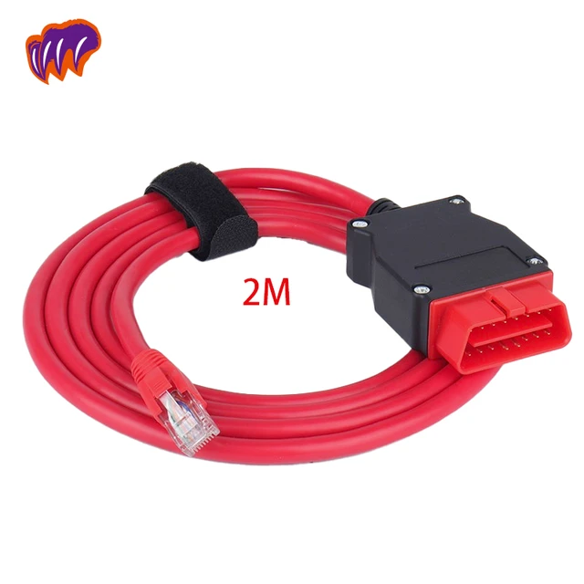 2M BMWai ENET ESYS Data Interface Cable OBDII F-Series Coding OBD2