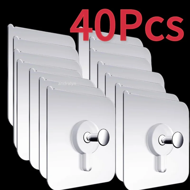 Strong Adhesive Hooks Picture Frame Holder Poster Photo Clock No Drilling Hooks Waterproof Kitchen Bathroom Hanger Screw Hooks